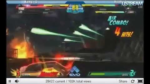 Evo 2k11 - Marvel vs Capcom 3 - Kang vs Noah