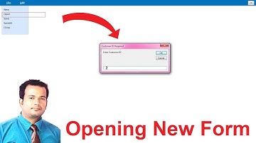 Opening a new form -access menu bar