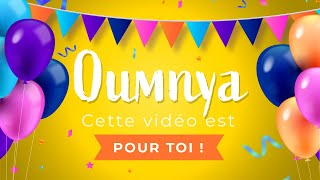Joyeux Anniversaire Oumnya Tous Mes Vœux Danniversaire Rien Que Pour Toi