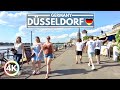 Düsseldorf in June 2023, Hot Summer in Germany! 4K 60 FPS City Walking Tour