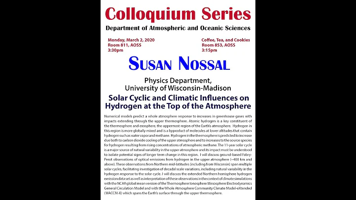 UW-AOS Colloquium - March 2, 2020