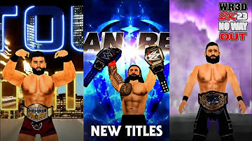 WR3D 2K23 NO WAY OUT:| NEW HD TITLES ADDED |