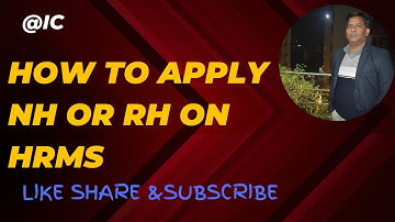 ##HOW TO APPLY ONLY NH OR RH ON HRMS ##