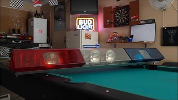 CODE 3 XL SEALED BEAM LIGHTBAR with STINGERS AND CENTER STROBES