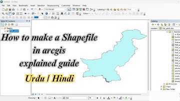 How to make a shapefile in Arc GIS? Urdu/Hindi