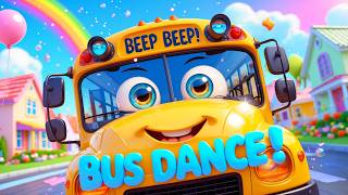 Dancing School Bus 🚌💃 | Beep Beep Song | Wiggle, Bounce & Spin Fun! 🎉