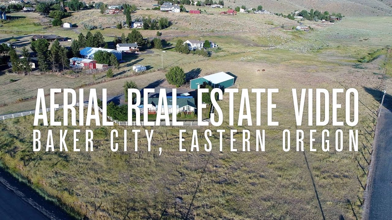 4K Aerial Real Estate Video - Campbell loop, Baker City, Oregon
