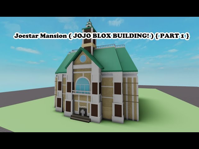 Building Joestar Mansion Jojoblox In Roblox Studio Part 1 Youtube - escuela de script en roblox studio 1