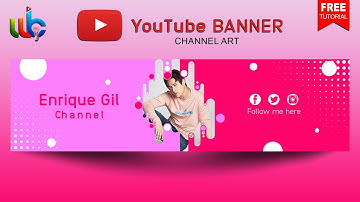 How To Make A YouTube Banner ( Photoshop Tutorial ) Make A YouTube Banner For FREE 2021