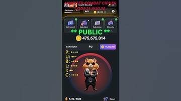 Hamster Kombat Daily Cipher Code 11 AUG I GET 1M Coins | #hamsterkombat #hamsterkombatciphercode 🐹🔥