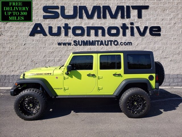 2016 JEEP WRANGLER UNLIMITED RUBICON HARD ROCK 4 DOOR HYPER GREEN WALK  AROUND REVIEW SOLD! 10959 - YouTube