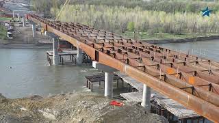 Billings Bypass Yellowstone River Bridge (Time-lapse Video)