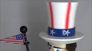 S1398 Steinbach Chubby Traveling Uncle Sam Nutcracker