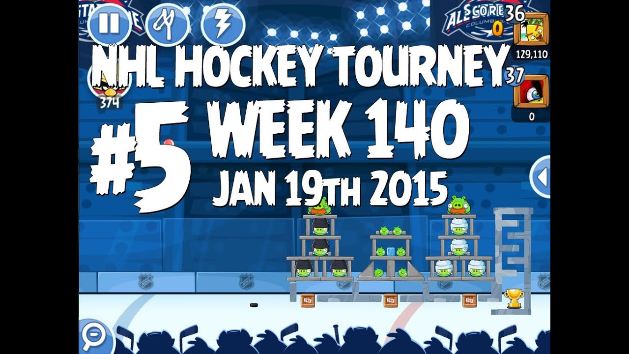 Angry Birds Friends NHL All Star Tournament Level 5 Week 140 Walkthrough | January 19th 2015