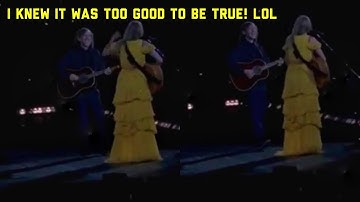 Taylor Swift MESSING UP "Right Where You Left Me" In Santa Clara