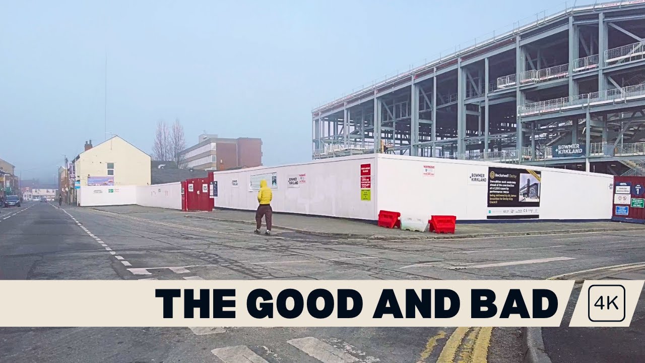 Derby City Centre Walk | What is Derby like in 2024? | 4K