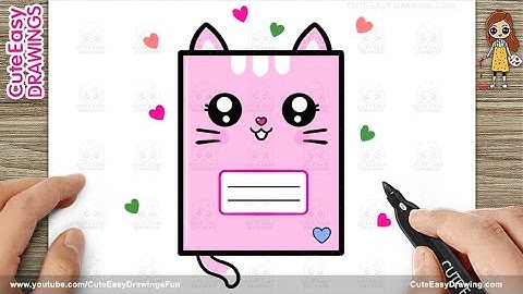How to Draw a Cute Easy Notebook - Step by Step for Kids And Toddlers
