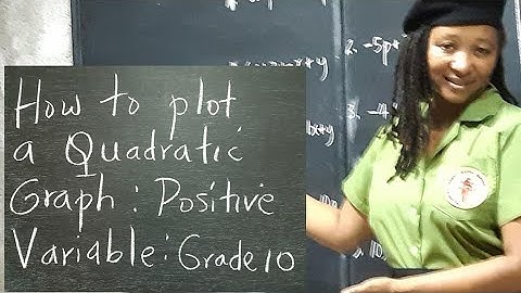 CSEC Math CXC Quadratic Graphs: How to Plot a Quadratic Graph. Positive Variable. Grade 10 Paper 2