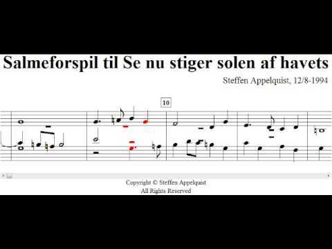 Salmeforspil til nu stiger solen af havets skød - YouTube