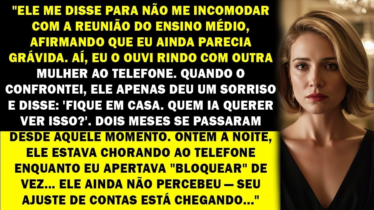 Ele me disse para pular a reunião porque eu parecia grávida — agora ele está me implorando de vol