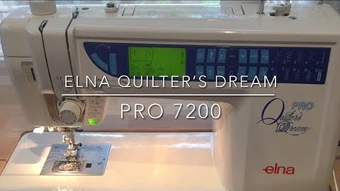 Elna Quilter’s Dream Pro 7200 Demo | Threading the Machine | Sewing Buttonholes | Sewing Alphabet