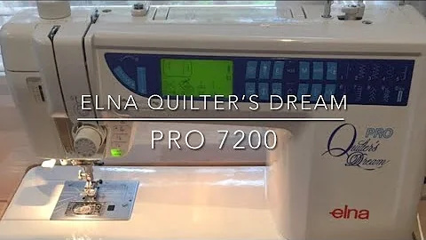 Elna Quilters Dream Pro 7200 Demo | Threading the ...
