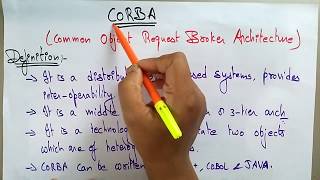 CORBA features | distributed system | Lec-44 | Bhanu Priya screenshot 4