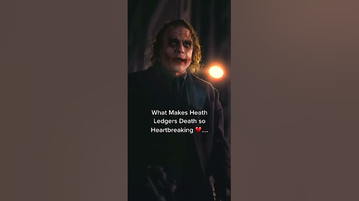 The SADDEST Moment after HEATH LEDGERS Death