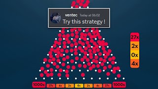 Fan SHOWED Me PLINKO STRATEGY on Stake screenshot 3