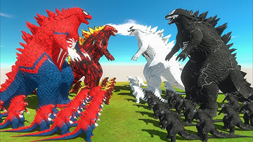 Growing Spider GODZILLA x Carnage GODZILLA VS Venom GODZILLA x Anti-Venom GODZILLA - Size Comparison