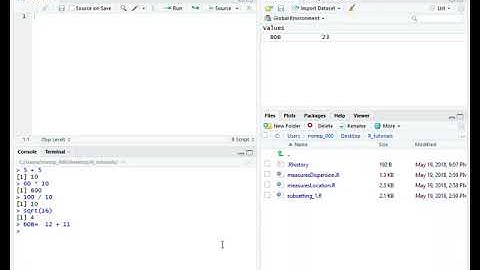 Basic Calculations and Setting Variables in R