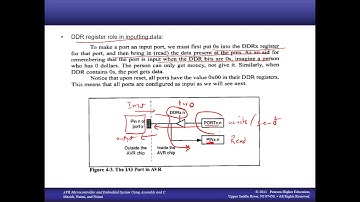 Microprocessor Interfacing and Programming (AVR Microcontroller) Chapter5(I/O Port Programming)