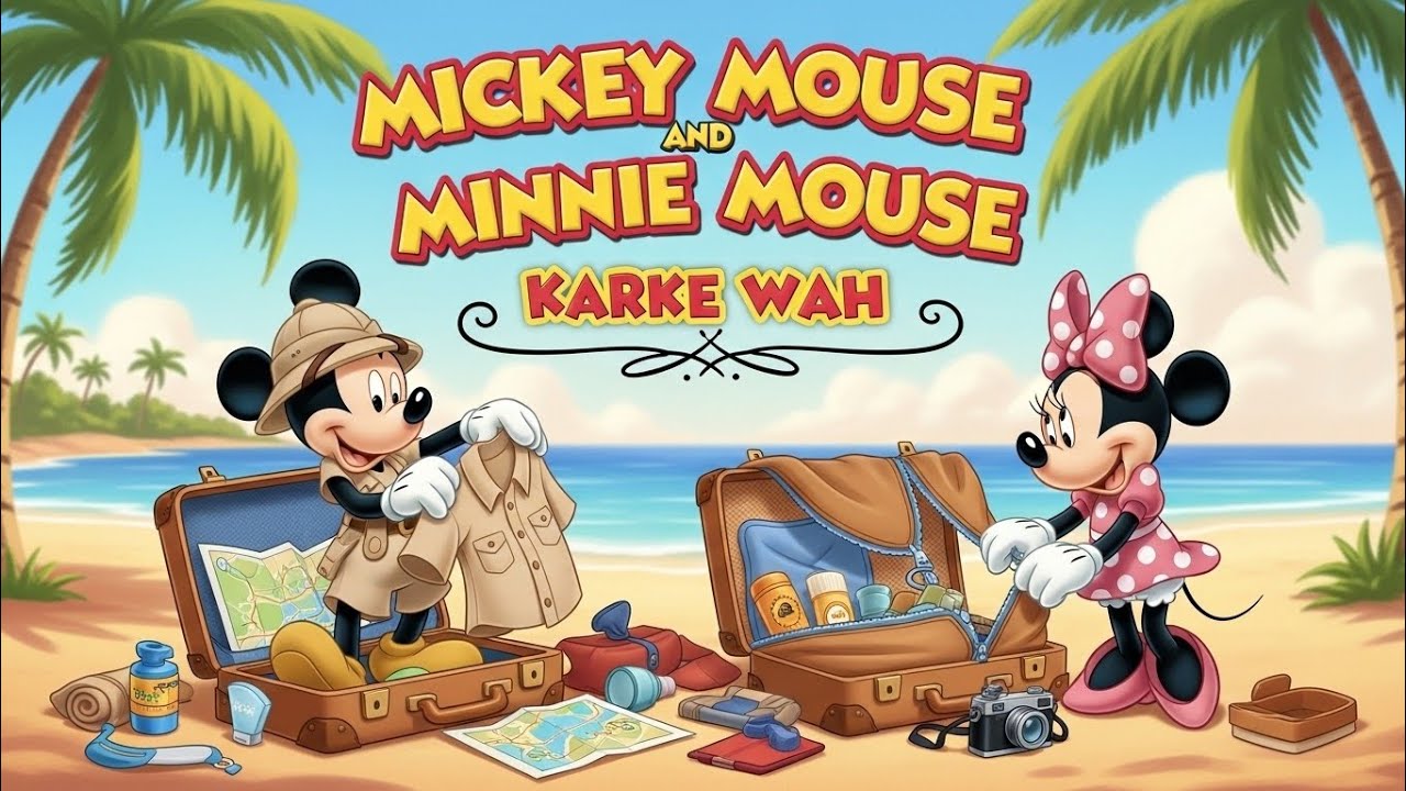 ✈️ Mickey Mouse & Minnie Mouse South Africa Adventure 🌍 | Backpack Travel Fun 🐭🎀