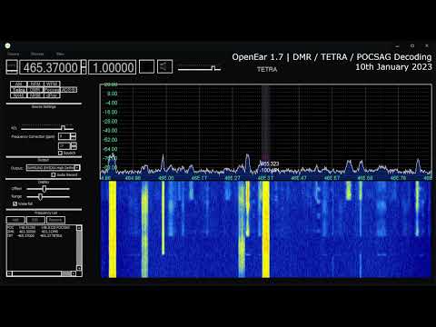 Open Ear 1.7 For RTL-SDR: Convenient All-In-One Decoding of TETRA, DMR And POCSAG!