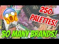 🤡 EYESHADOW COLLECTION & DECLUTTER: 250 PALETTES! | Grab a ☕..You'll Need it! 🙈