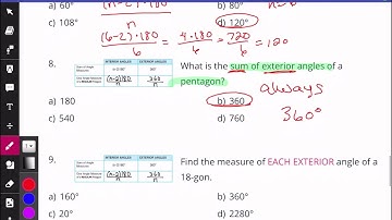 Unit 4 Test Review - Polygons