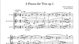 【編曲】Albéric Magnard:3 Pieces For Trio-1