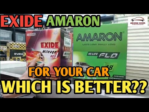 EXIDE and AMARON Battery Comparison and Unboxing -Which Battery is Better for your