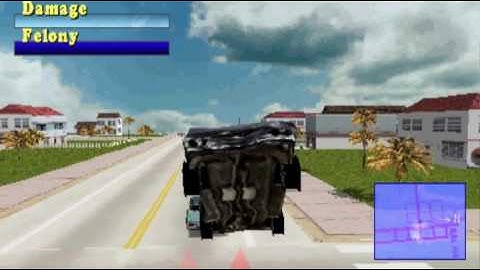 Driver 1 PS1 Cheats Insane Felony Gameplay MIAMI
