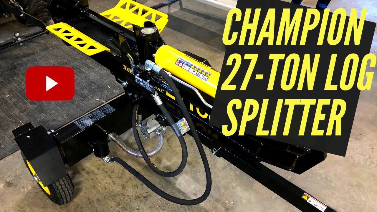 Champion 27-ton Log Splitter: Part I - YouTube