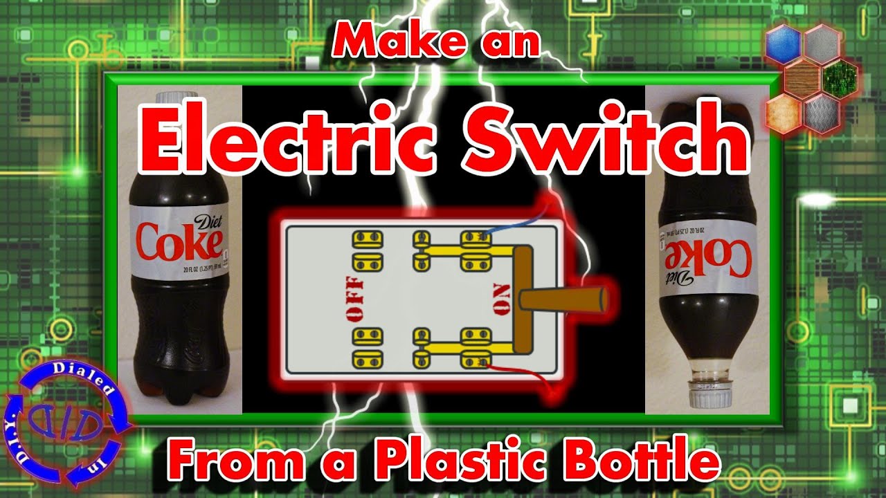 Make a basic on-off Switch from Plastic Bottles - very clever - YouTube