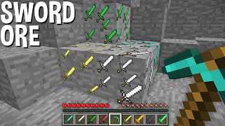 this MOST rare SWORD ORE but which SWORD is INSIDE in Minecraft ? NEW ORE !