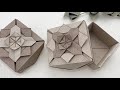 Gift Wrapping | 摺紙禮物盒方法教學 + 折紙花簡單（折り紙花）