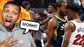 JIMMY BUTLER CALLS TJ WARREN “TRASH”!! HEAT vs PACERS HIGHLIGHTS!!