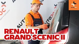 Hvordan bytte bak vindusviskere på RENAULT GRAND SCENIC 2 BRUKSANVISNING | AUTODOC