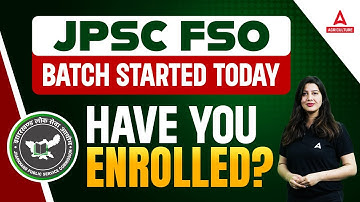 JPSC FSO Batch Started Today | Have You Enrolled??? | JPSC FSO 2023 | By Pratibha Ma