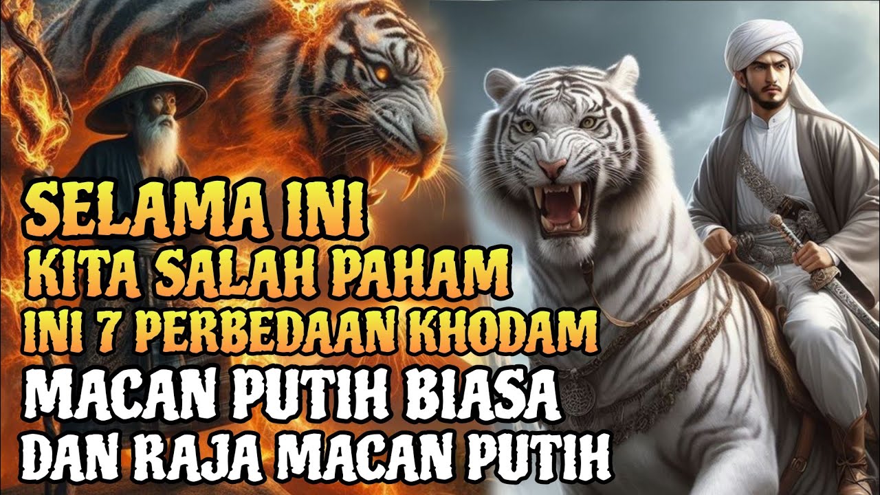 BANYAK YANG TERTIPU❗Ini 7 Perbedaan Khodam Macan Putih Biasa dan Raja Macan Putih