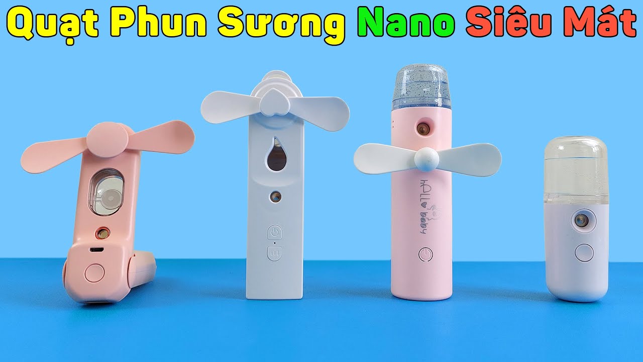 ⁣Quạt Phun Sương Mini Nano Bỏ Túi Siêu Mát Cho Mùa Hè Nóng Nực | Mở Hộp Hàng Mua Online Trên Shopee