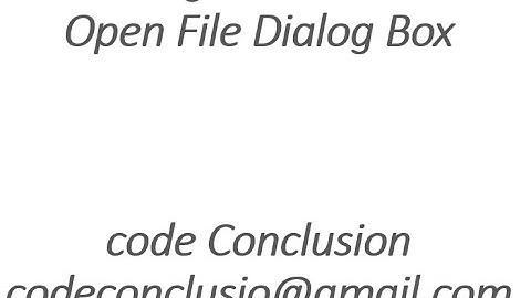 Open File Dialog Box In c#