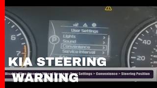 Kia Steering Wheel Align Message? What It Means and How to Reset It